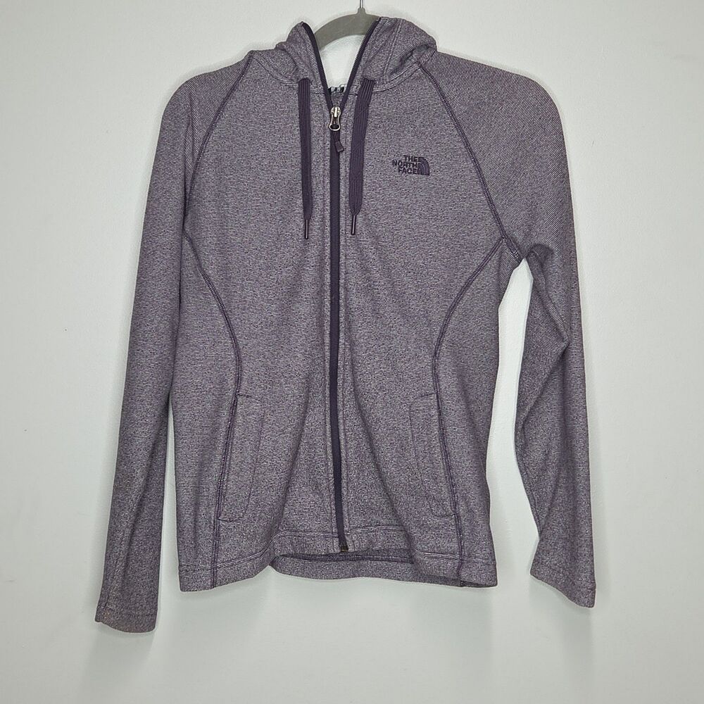 The North Face Womens M Canyonlands Full Zip Fleece Hoodie Jacket Purple